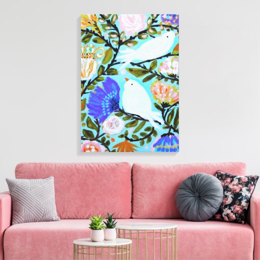 Sweet Love Birds II Leinwanddruck (Insitu (Wohnzimmer))