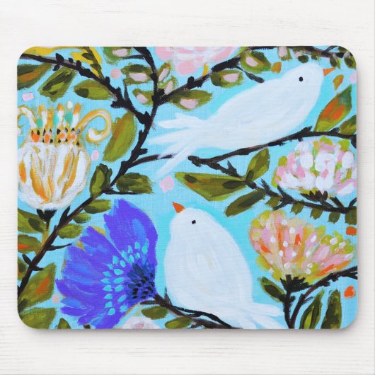 Sweet Love Birds II Mousepad (Vorne)