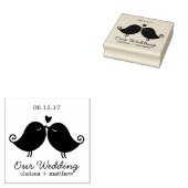 Sweet Love Birds Wedding Gummistempel (Stempel)