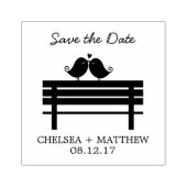 Sweet Love Birds Wedding Gummistempel (Prägung)