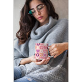Sweet Love Hearts & Hugs XOXO Modern Abstract Kaffeetasse