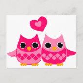 Sweet Love Owls Postkarte (Vorderseite)