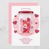 Sweet Love Valentine's Day Einladung (Vorne/Hinten)