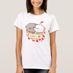 Sweet Love with Peach and Goma Cats T-Shirt