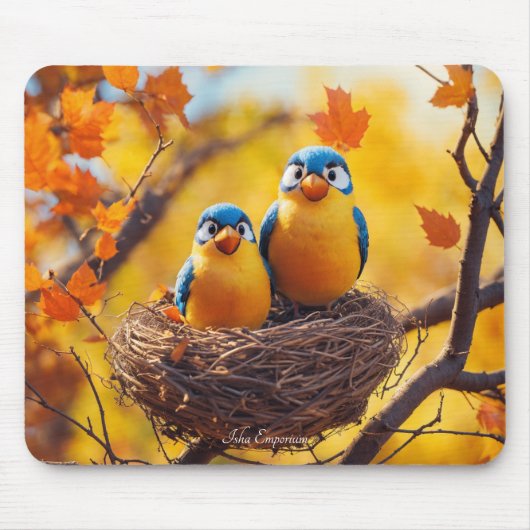 Sweet Lovebirds Mouse Pad Mousepad (Vorne)