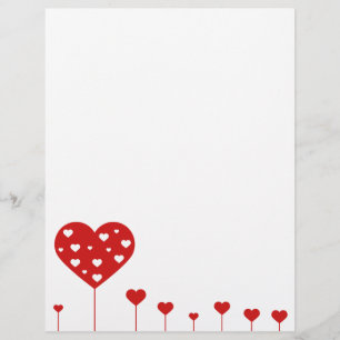 Sweet Lovely Romantic Red White Hearts