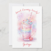 Sweet, Lovely Valentine's Greeting Flat Card (Vorderseite)