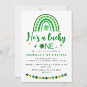 Sweet Lucky One Geburtstagsparty Einladung (Vorderseite)