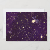 Sweet Lullaby Foto mit Goldfahle Birth Ankündigung (Rückseite)