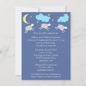 Sweet Lullaby Gender Neutral Baby Dusche Einladung (Rückseite)