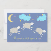 Sweet Lullaby Gender Neutral Baby Dusche Einladung (Vorderseite)