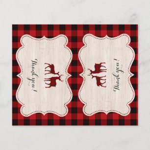 Sweet Lumberjack Baby Dusche Vielen Dank Flyer