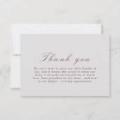 Sweet Macaron Bonjour Bebe Paris Baby Dusche Dankeskarte (Rückseite)