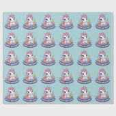 Sweet Magical Baby Unicorn Geschenkpapier (Flach)