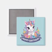 Sweet Magical Baby Unicorn Magnet (Vorderseite/Rückseite)