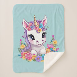 Sweet Magical Baby Unicorn Sherpadecke