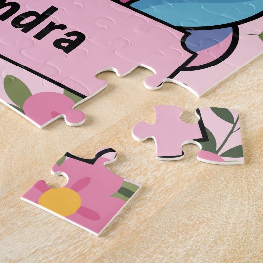 Sweet Magical Unicorn Design Personalisiert Girl Puzzle (Seite)
