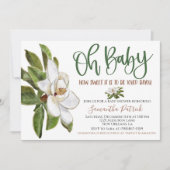 Sweet Magnolia Bayou Baby Dusche Einladung (Vorderseite)