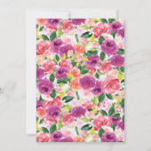 Sweet Mama und Baby Lamb Floral Baby Dusche Einladung (Rückseite)