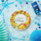 Sweet Mango Tropical Fruit Paper Plates Pappteller (Party)