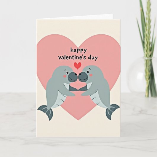 Sweet Marine Valentines Day Card Karte (Vorderseite)
