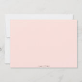 Sweet Mason Jar Pink & Gray Baby Dusche Einladung (Rückseite)