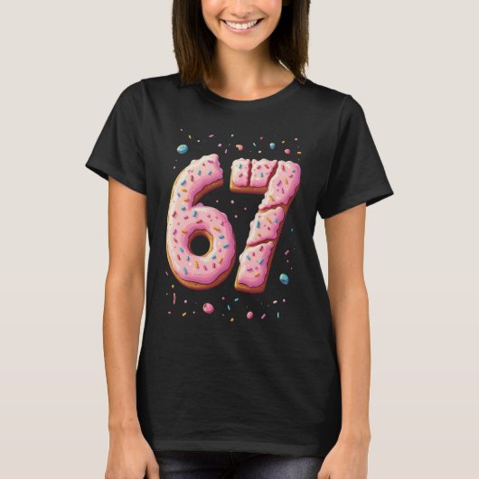 Sweet Math Donut Fraction Back to School 67 T-Shirt (Vorderseite)