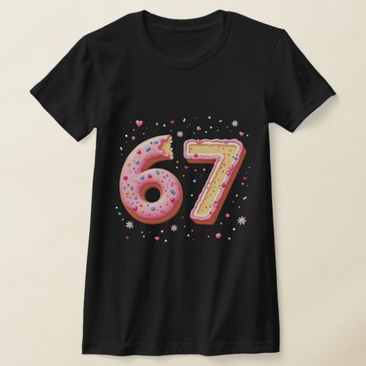 Sweet Math Donut Fraction Back to School 67  T-Shirt (Ablage )