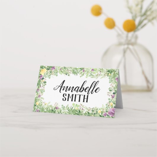 Sweet Meadows Falte Platzkarte (Vorderseite)