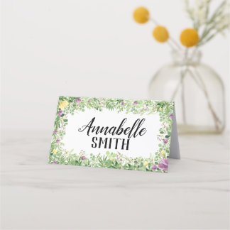 Sweet Meadows Falte Platzkarte