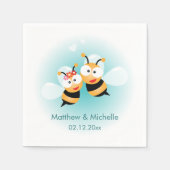 Sweet Meant to be Niedlich Wedding Party Serviette (Vorderseite)