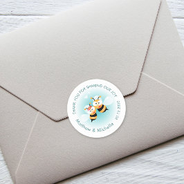 Sweet Meant zu sein ein paar Niedliche Hochzeit Vi Runder Aufkleber