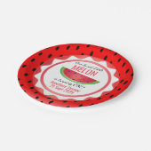 Sweet Melon Birthday Pappteller (Schrägansicht)