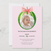 Sweet Melon First Birthday Party Einladung (Rückseite)