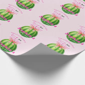 Sweet Melon First Birthday Party Geschenkpapier (Ecke)