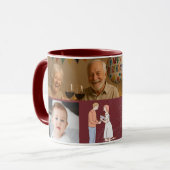 Sweet Memory Photo Collage Valentine's Day Tasse (Vorderseite Links)