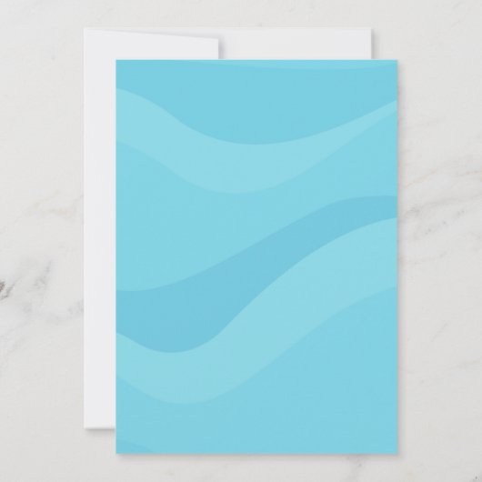 Sweet Mermaid Baby Dusche Einladung (Rückseite)