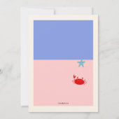 Sweet Mermaid Einladung (Rückseite)