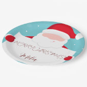 Sweet Merry Christmas Balloon Paper-Teller Pappteller (Schrägansicht)