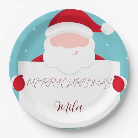 Sweet Merry Christmas Balloon Paper-Teller Pappteller (Vorderseite)