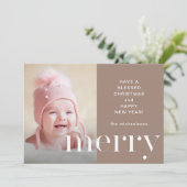 Sweet Merry Holiday Print mit Foto Weihnachten (Stehend Vorderseite)