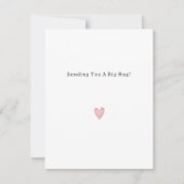 Sweet Message Big Hug Support Quote Card (Vorderseite)