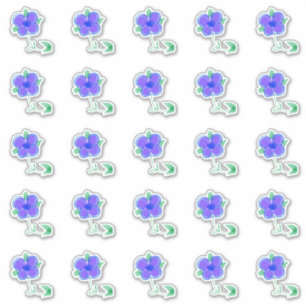 Sweet Mini Lila Blume Decals Aufkleber