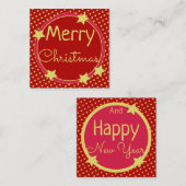 Sweet Mini Star Weihnachtskarte Mitteilungskarte (Vorne/Hinten)