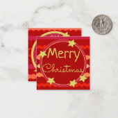 Sweet Mini Weihnachtskarte Mitteilungskarte (Vorderseite/Rückseite Beispiel)