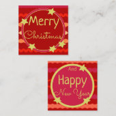 Sweet Mini Weihnachtskarte Mitteilungskarte (Vorne/Hinten)