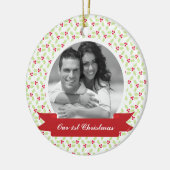 Sweet Mistletoe Foto Keramik Ornament (Links)