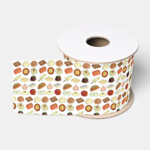 Sweet Mithai Indian Cuisine Foods Confection Print Ripsband