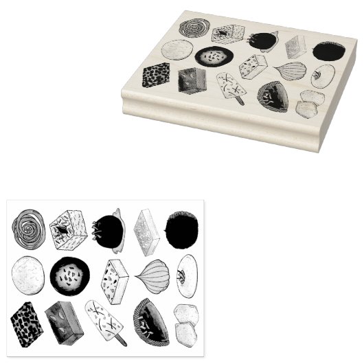 Sweet Mithais Indian Candy Süßigkeiten Feinschmeck Gummistempel (Stempel)