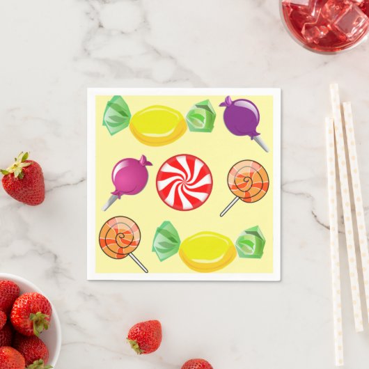 Sweet Mix Candy Yellow Serviette (Beispiel)